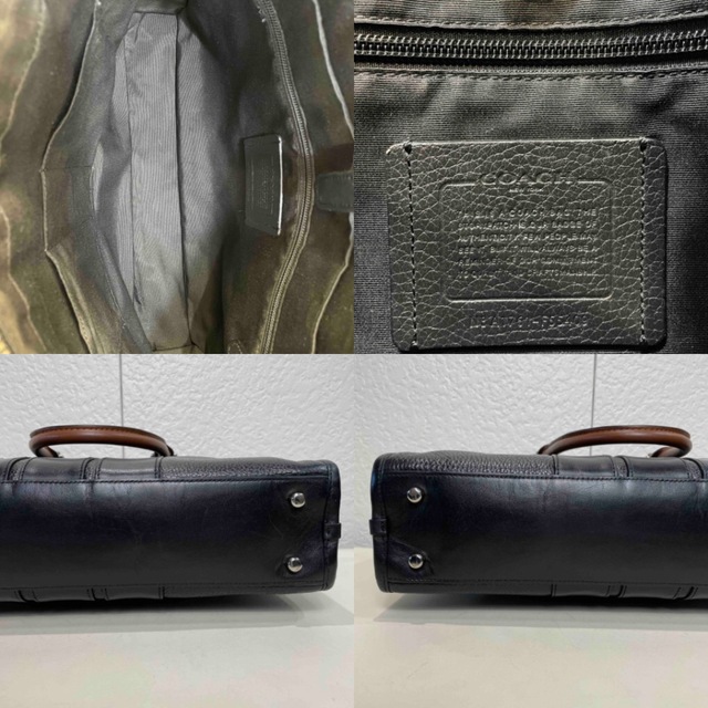 半額 定価9.6万 コーチ メンテ済み ビジネス レザー バッグ 129
