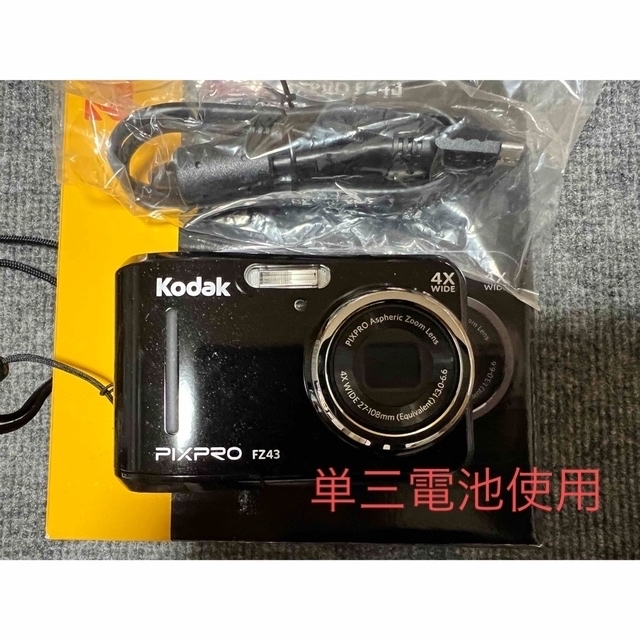 コダック Kodak PIXPRO コンパクトデジタルカメラ ブラック FZ43の通販