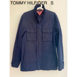 トミーヒルフィガー(TOMMY HILFIGER)のTOMMY HILFIGER トミーヒルフィガー コットンジャケット ネイビーS(ミリタリージャケット)