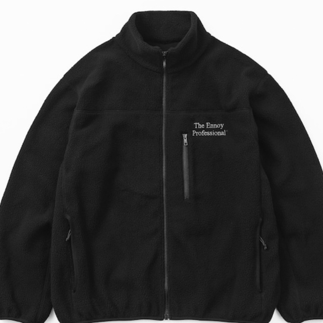 エンノイ ennoy  Polartec Fleece Jacket ブラックブルゾン