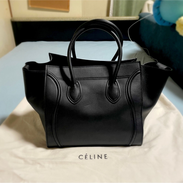 セリーヌ Celine ラゲージ ファントム 美品 クロコ型押し