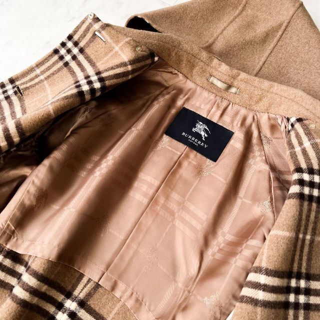 BURBERRY(バーバリー)の極美品✨ バーバリーロンドン カシミア混 リバーコート ラグランスリーブ 40 レディースのジャケット/アウター(ロングコート)の商品写真