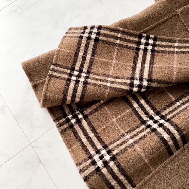 BURBERRY(バーバリー)の極美品✨ バーバリーロンドン カシミア混 リバーコート ラグランスリーブ 40 レディースのジャケット/アウター(ロングコート)の商品写真