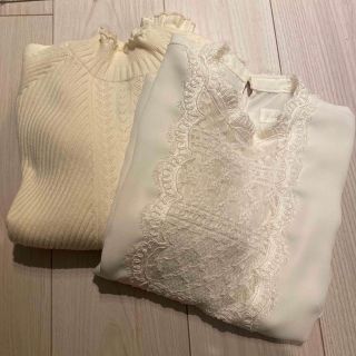 ジルスチュアート(JILLSTUART)のジルスチュアート♡カシミヤ混ニット＆ブラウス(ニット/セーター)