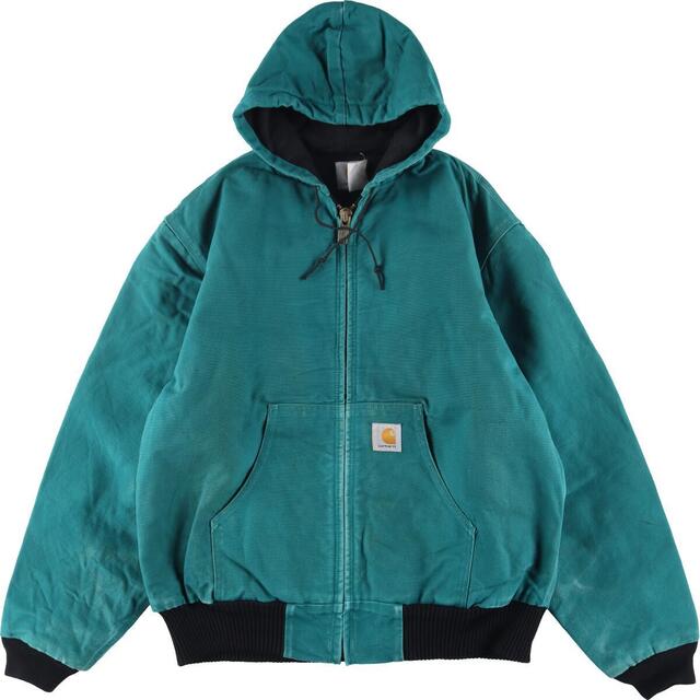 カーハート Carhartt アクティブジャケット ダック地フルジップパーカー メンズXL /eaa304704