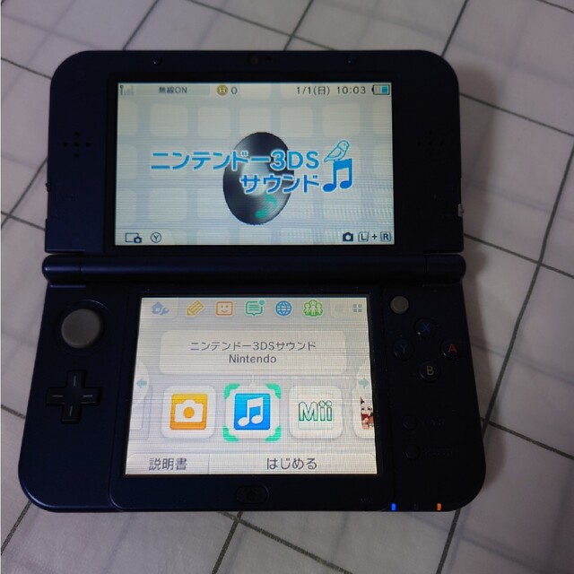 完品・液晶美品】 Newニンテンドー3DS LL メタリックブルー 任天堂