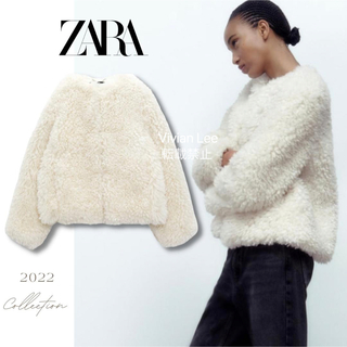 ZARA - ZARA フェイクファーカーディガン【新品タグ付】の通販 by ...