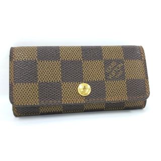 ルイヴィトン(LOUIS VUITTON)のLOUIS VUITTON ミュルティクレ4 4連 キーケース ダミエ エベヌ(キーケース)