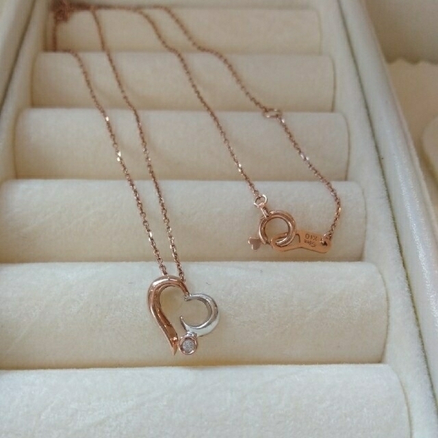STAR JEWELRY - スタージュエリー K10 ネックレス ハートムーンの通販
