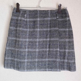 グレイル(GRL)の値下げ♡GRL チェックミニスカート グレー 人気 韓国ファッション 秋SALE(ミニスカート)