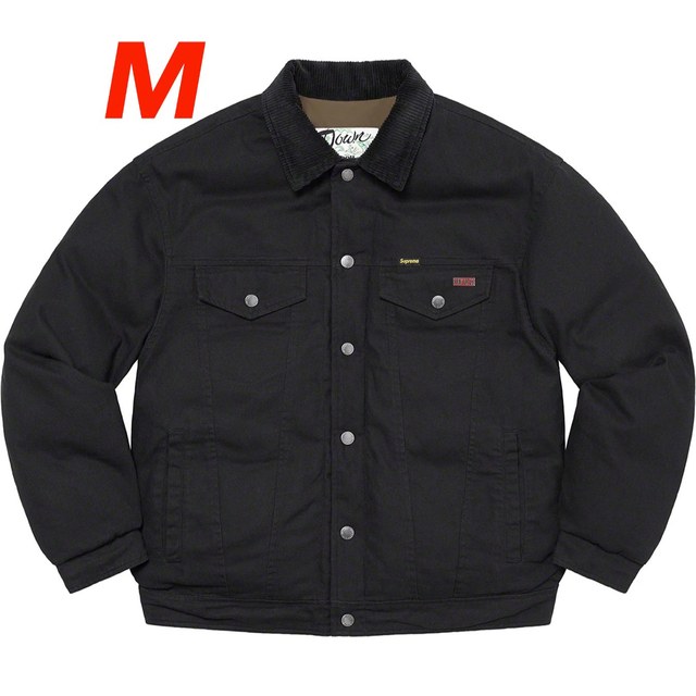 品質満点 Supreme - TruckerJacket Down Canvas Schott Supreme ダウンジャケット