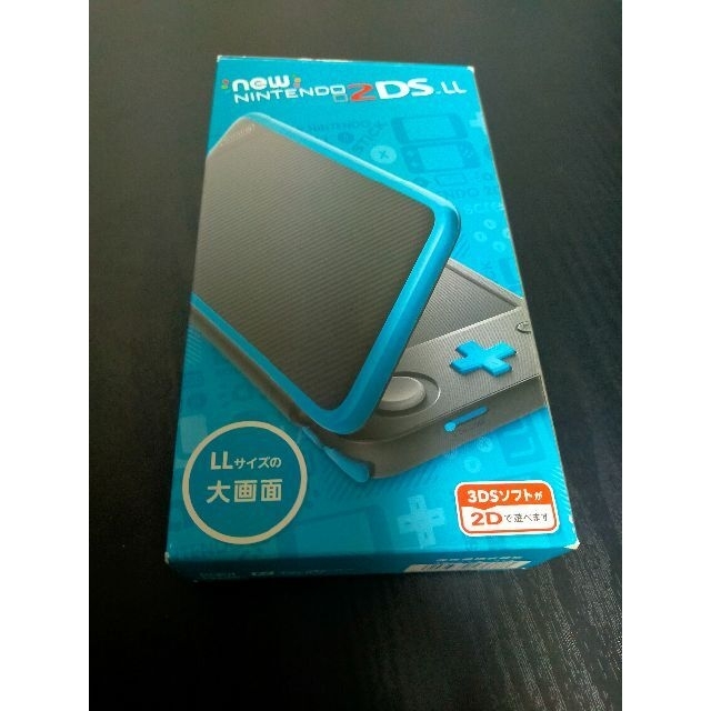 【新古品】New2DS LL 本体 ブラック×ターコイズ ＋充電器