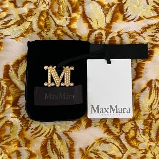 【専用】maxmara クリスタルパールブローチ スエードスカート