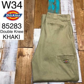 ディッキーズ(Dickies)の３２０７２　アメリカ 輸入 USED ディッキーズ　ダブルニー　カーキ　W３４(ワークパンツ/カーゴパンツ)