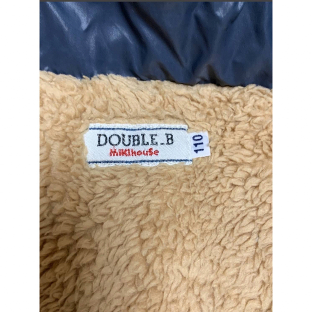 DOUBLE.B(ダブルビー)の美品★ミキハウス★ダブルビー 裏ボアアウター　ジャンバー　110㎝ キッズ/ベビー/マタニティのキッズ服男の子用(90cm~)(ジャケット/上着)の商品写真