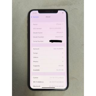 Apple - iPhone X Silver 64 GB SIMフリーの通販 by CO CO|アップル
