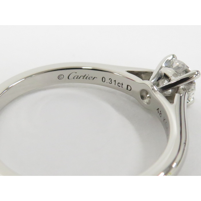 Cartier(カルティエ)のCartier ソリテールリング Pt950 プラチナ ダイヤモンド レディースのアクセサリー(リング(指輪))の商品写真