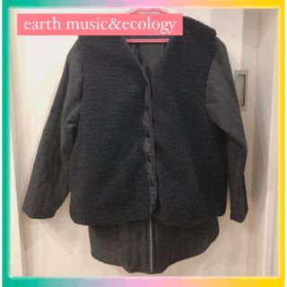 アースミュージックアンドエコロジー(earth music & ecology)の【ラブヒーロー様専用】アースミュージックアンドエコロジー　キルティングブルゾン(ブルゾン)