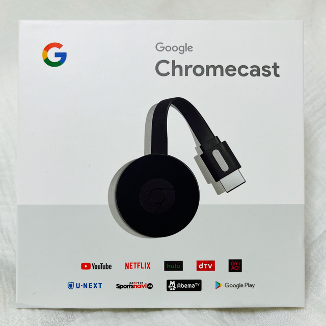 Google(グーグル)のGoogle Chromecast スマホ/家電/カメラのテレビ/映像機器(映像用ケーブル)の商品写真