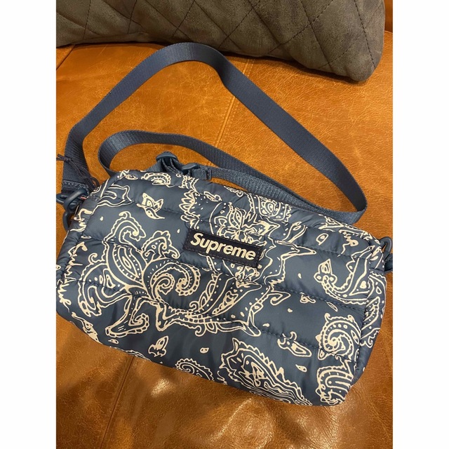 Supreme Puffer Side Paisley Bag Blue