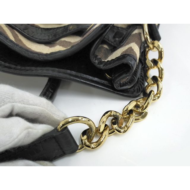 Michael Kors(マイケルコース)のMICHAEL KORS 2WAY ショルダーバッグ ゼブラ キャンバス レディースのバッグ(トートバッグ)の商品写真