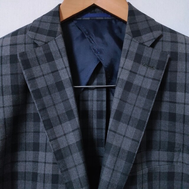 【Perfect Suit FActory】チェック柄 テーラードジャケット
