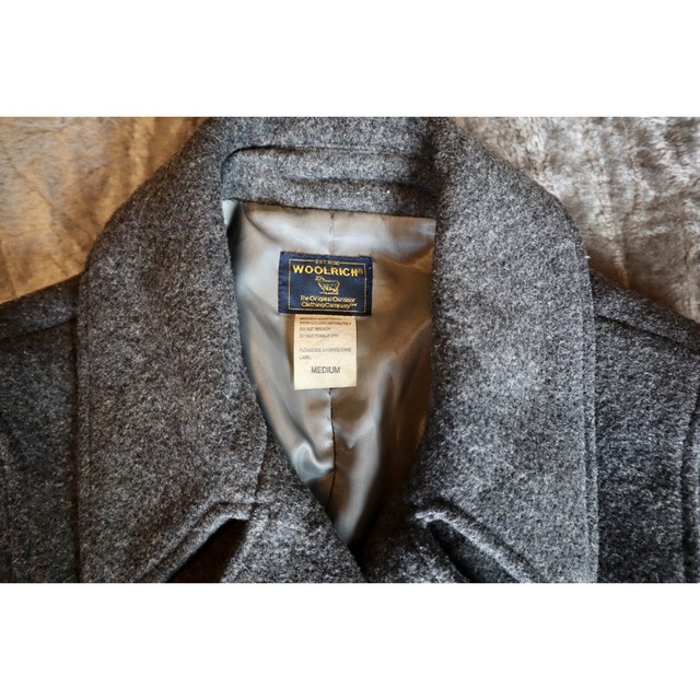 WOOLRICH(ウールリッチ)のウールリッチ　超贅沢ウール使用　ロングPコート　トレンチコート　シルエット◎ レディースのジャケット/アウター(ロングコート)の商品写真