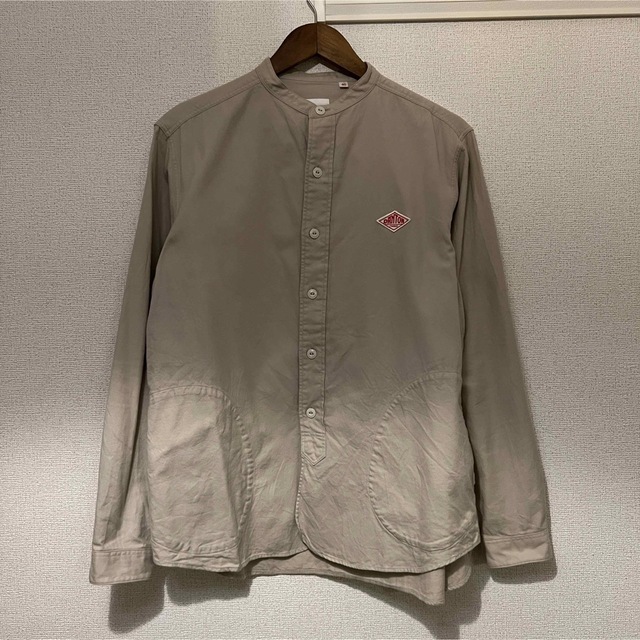 DANTON ダントン ビエラ起毛バンドカラーシャツ トープ サイズ40