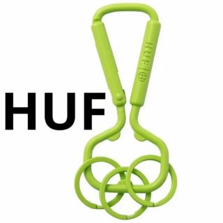 ハフ(HUF)のHUFカラビナ　グリーン OPENER CARABINERレア‼️(キーケース)