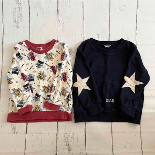 シマムラ(しまむら)の★良品★ トミカ トップス トレーナー スター 長袖 2点セット 100 男の子(Tシャツ/カットソー)