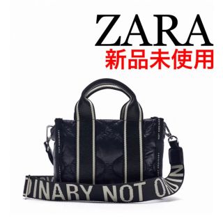 ❤️新品未使用❤️ZARA ナイロン ミニ トートバッグ ショルダー 黒(ショルダーバッグ)