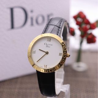 クリスチャンディオール(Christian Dior)の正規品【新品電池】ChristianDior 3060/動作良好 CD柄(腕時計)