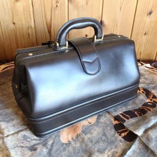 ヴィンテージ グッチ GUCCI ハンドバッグ 本革ダークブラウン 美品