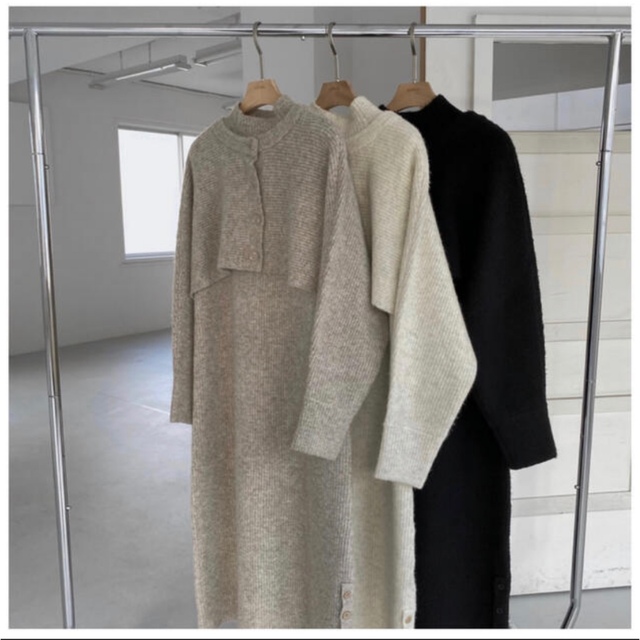 TODAYFUL - 【♡m♡様専用】willfully ニットワンピース ホワイトの