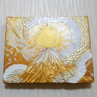 風水開運黄金絵画＊光輝　白昇龍　光ドラゴン　吉兆　金運　出世仕事　才能開花　波動