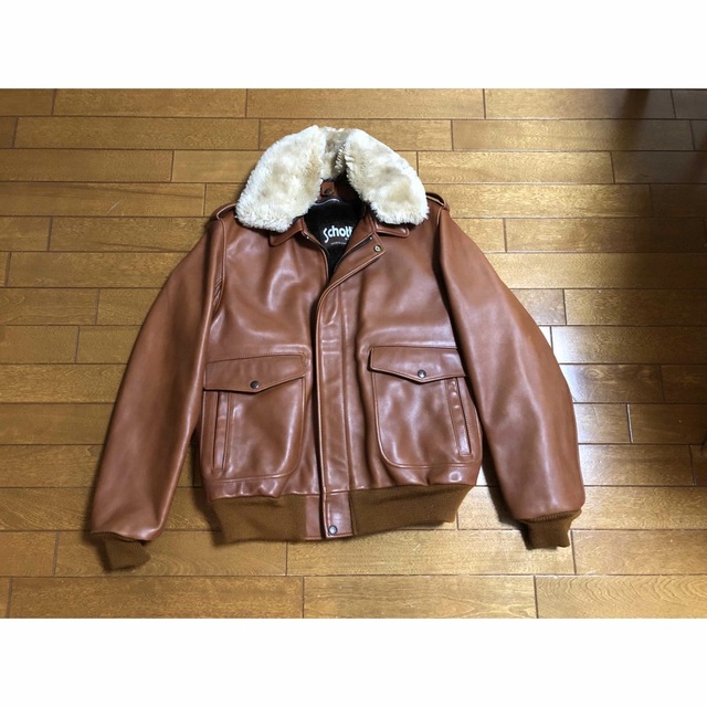 70s SCHOTT ショット G-1 襟ボア レザーフライトジャケット