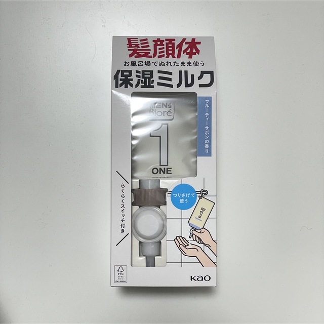 花王(カオウ)のメンズビオレ ONE 全身保湿ミルク フルーティサボン セット(300ml) コスメ/美容のボディケア(ボディローション/ミルク)の商品写真