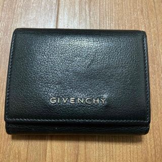 美品 GIVENCHY レザー 三つ折り財布 スタッズ ブラック 備品付き