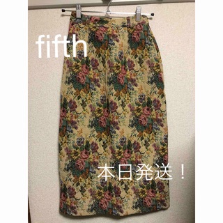 フィフス(fifth)のfifth ゴブランタイトスカート Mサイズ(ひざ丈スカート)