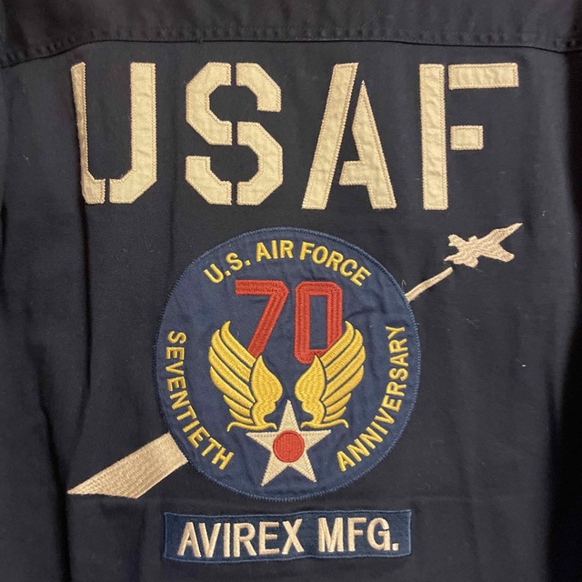 AVIREX(アヴィレックス)のAVIREX  USAF ミリタリーシャツ  70周年記念モデル メンズのジャケット/アウター(フライトジャケット)の商品写真