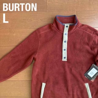 バートン(BURTON)の新品未使用タグ付き L BURTON フリースジャケット ハーフボタン(スウェット)