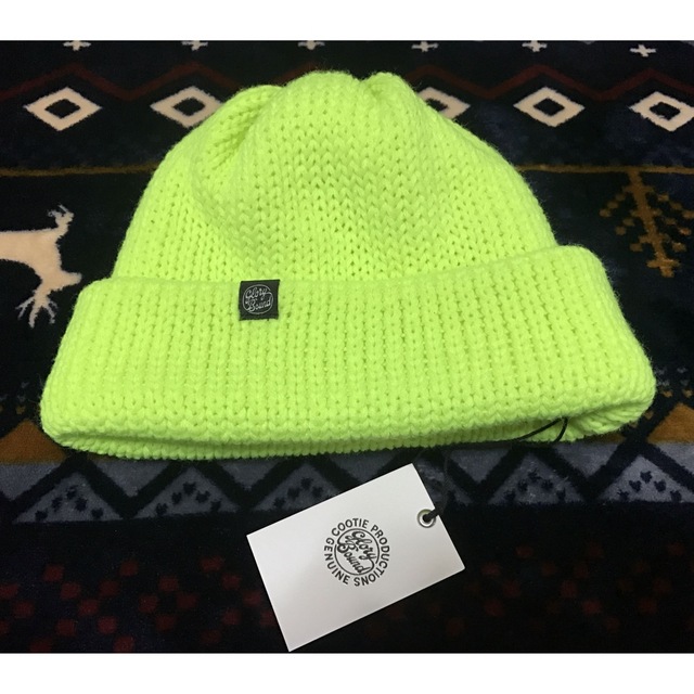 COOTIE(クーティー)のCOOTIE Lockwood Knit Beanie イエロー ビーニー メンズの帽子(ニット帽/ビーニー)の商品写真