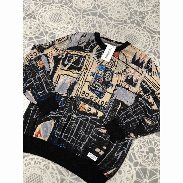 22FW WACKO MARIA BASQUIAT CREW NECK Lサイズ - www.glycoala.com