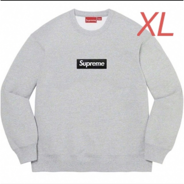 Supreme Box Logo Crewneck Heather Grey