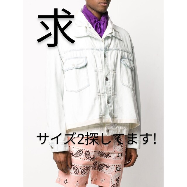 超美品 サイズ 2 SACAI 20SS レイヤードデニムジャケット 定価94600円
