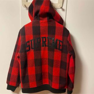 シュプリーム(Supreme)のSUPREMEバックロゴ　ウールジャケット　スケーター　ストリート流行ジャケット(ブルゾン)