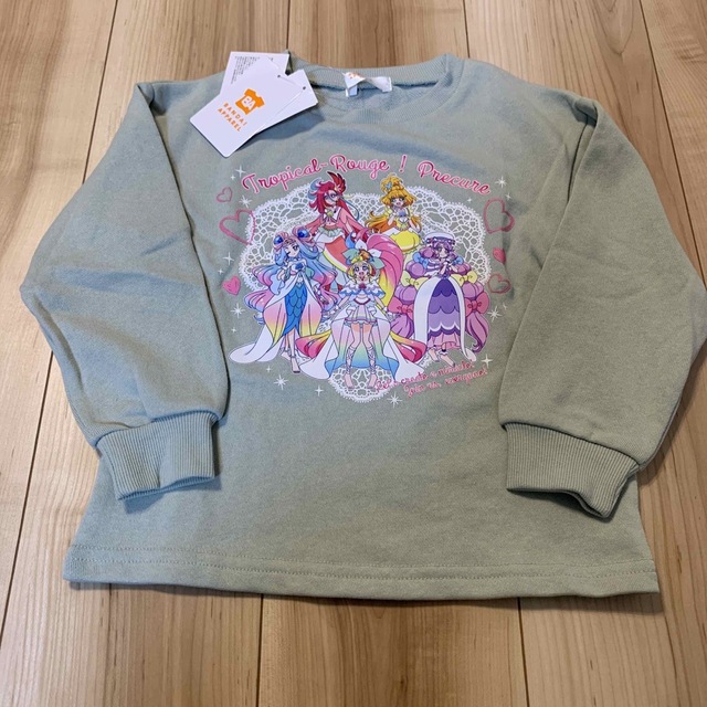 BANDAI(バンダイ)の【新品】プリキュア　トレーナー　110 キッズ/ベビー/マタニティのキッズ服女の子用(90cm~)(Tシャツ/カットソー)の商品写真