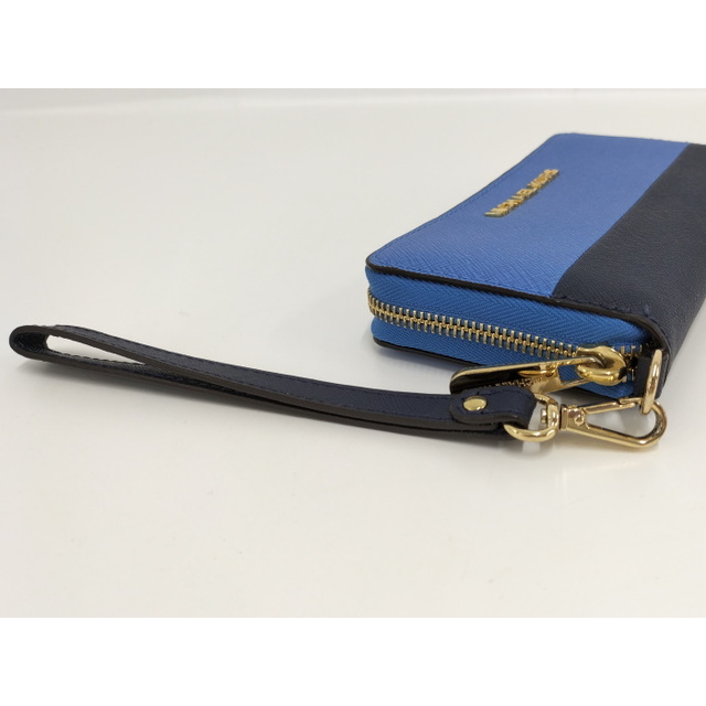 Michael Kors(マイケルコース)のMICHAEL KORS ラウンドファスナー 長財布 レザー ブルー レディースのファッション小物(財布)の商品写真