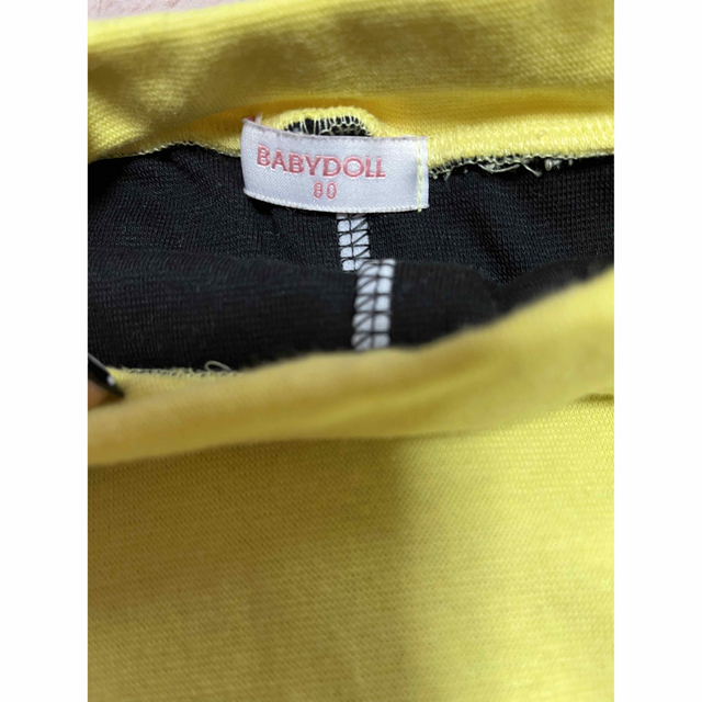 BABYDOLL(ベビードール)の美品 BABYDOLL スカッツ 80cm イエロー  キッズ/ベビー/マタニティのベビー服(~85cm)(スカート)の商品写真