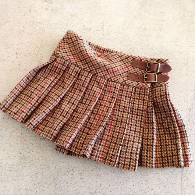 Ralph Lauren(ラルフローレン)の美品　キッズ　ラルフローレン　チェックスカート　100 キッズ/ベビー/マタニティのキッズ服女の子用(90cm~)(スカート)の商品写真